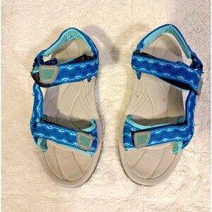 Northside Womens Hiking Sandals Rugged Blue Pattern Size 8 Adjustable Straps